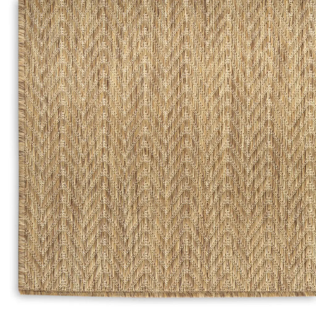 5' X 7' Natural Geometric Indoor Outdoor Area Rug Homeroots Outdoor