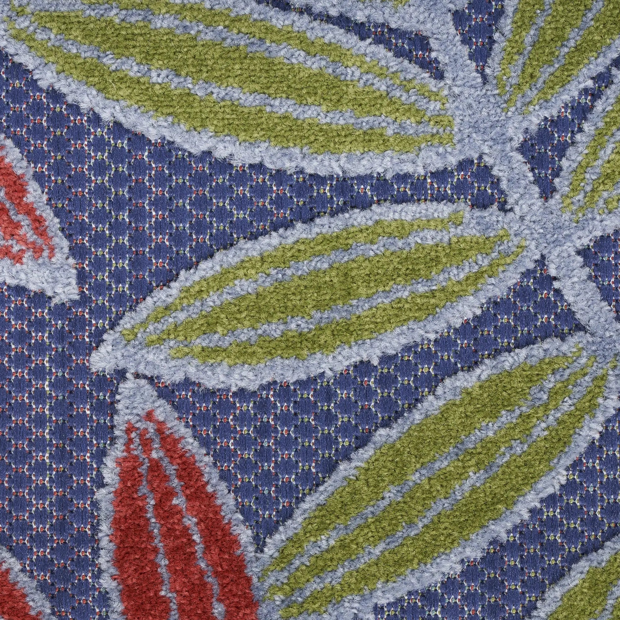 5' X 7' Orange Green And Blue Indoor Outdoor Area Rug Homeroots Outdoor