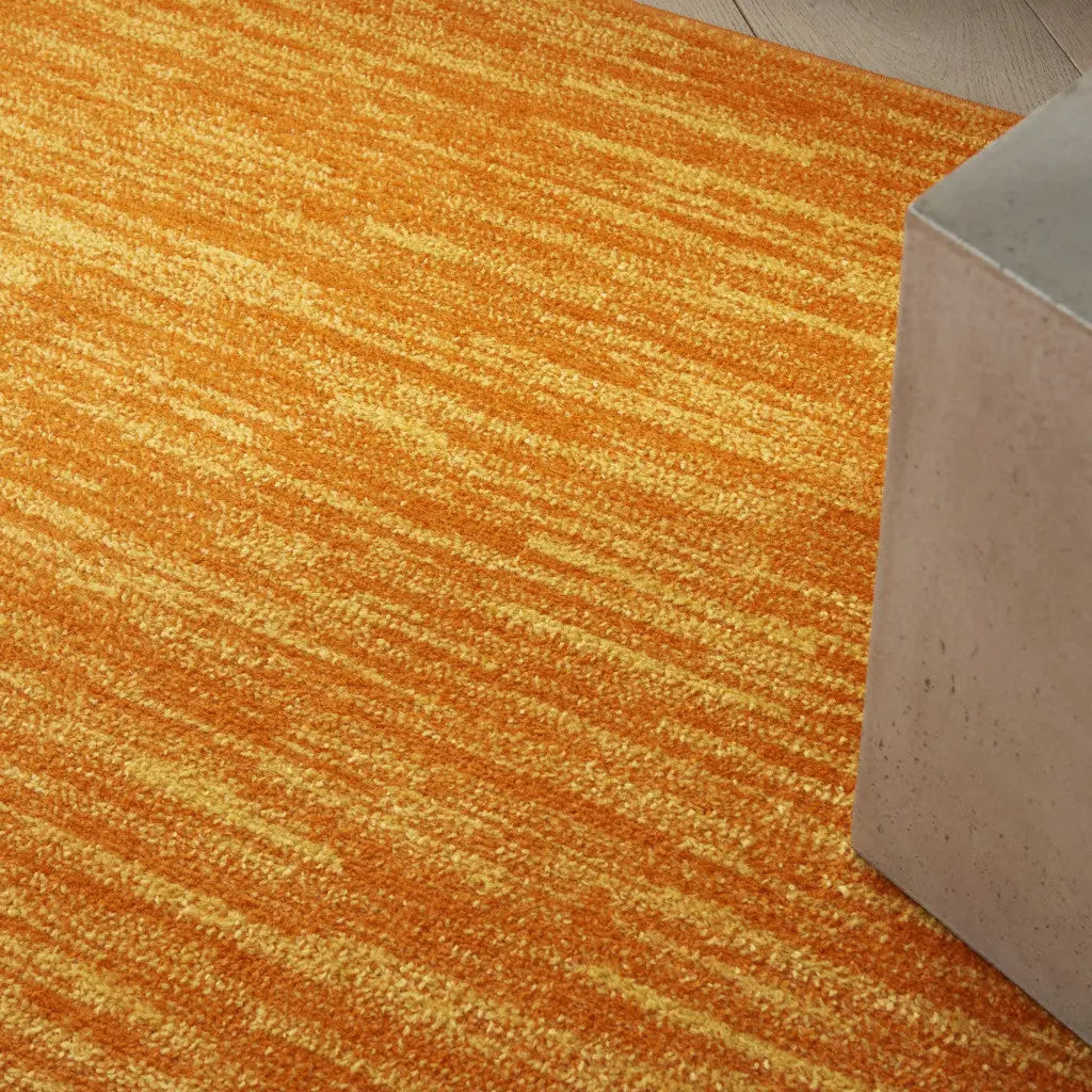 5' X 7' Orange Indoor Outdoor Area Rug Homeroots Outdoor
