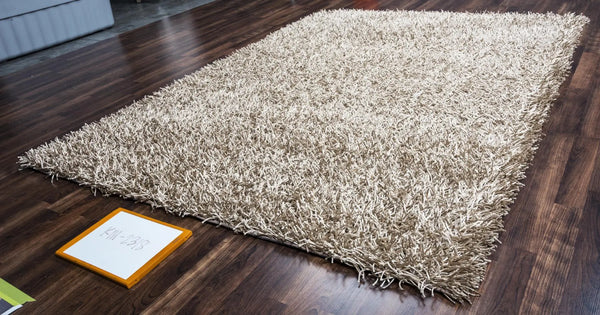 5' X 7' Silver And Gray Shag Hand Tufted Area Rug Homeroots Home Decor