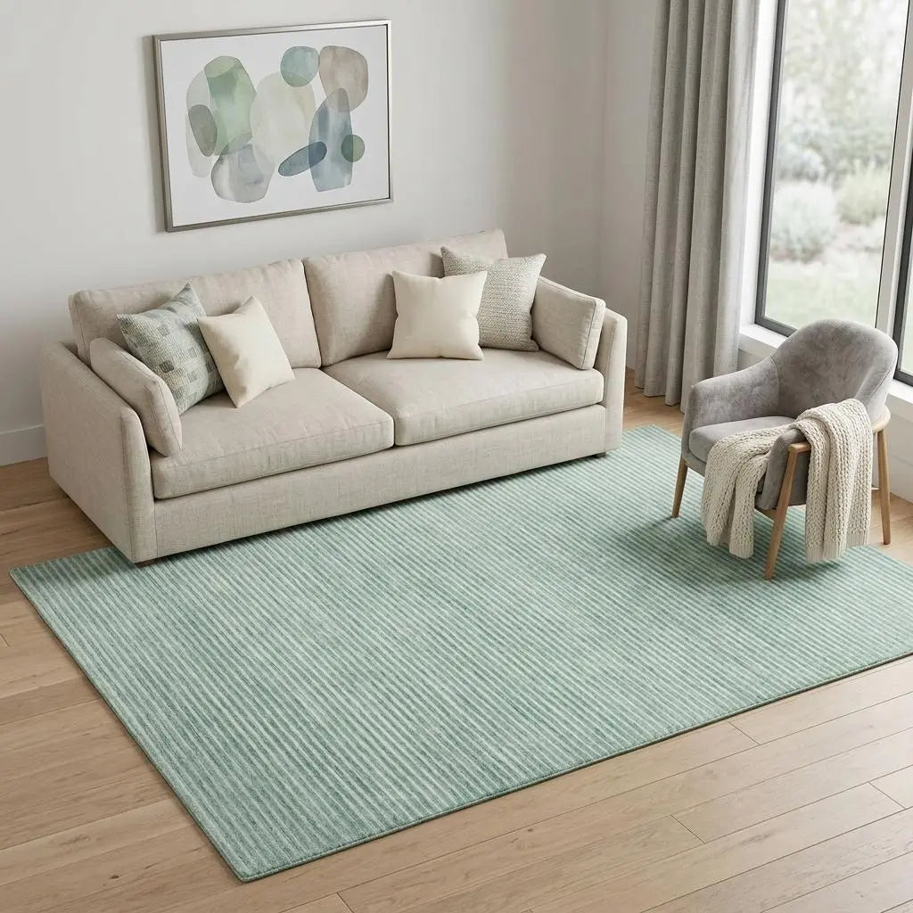 5' X 8' Aqua And Blue Hand Tufted Area Rug Homeroots Home Decor