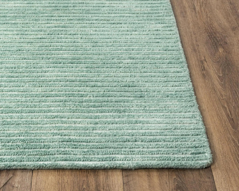 5' X 8' Aqua And Blue Hand Tufted Area Rug Homeroots Home Decor