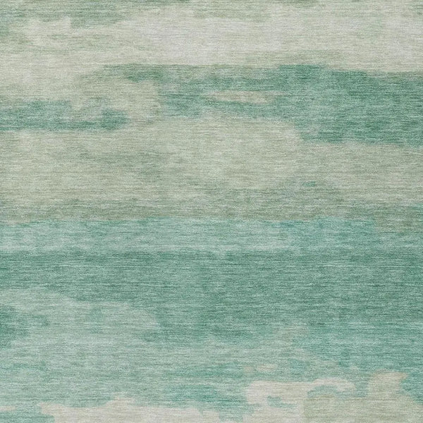 5' X 8' Aqua And Teal Blue Abstract Washable Indoor Outdoor Area Rug Homeroots Outdoor