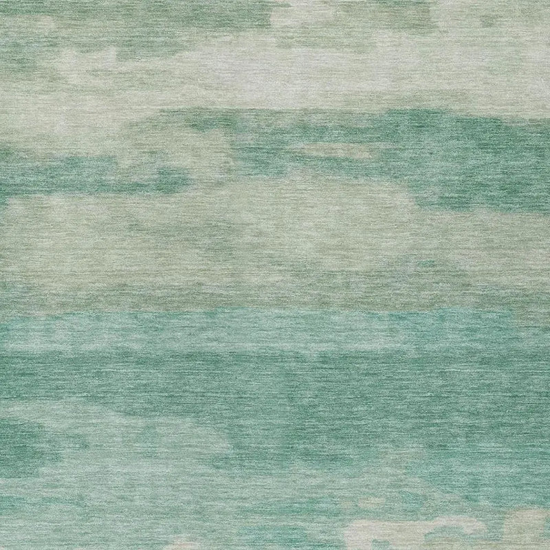 5' X 8' Aqua And Teal Blue Abstract Washable Indoor Outdoor Area Rug Homeroots Outdoor