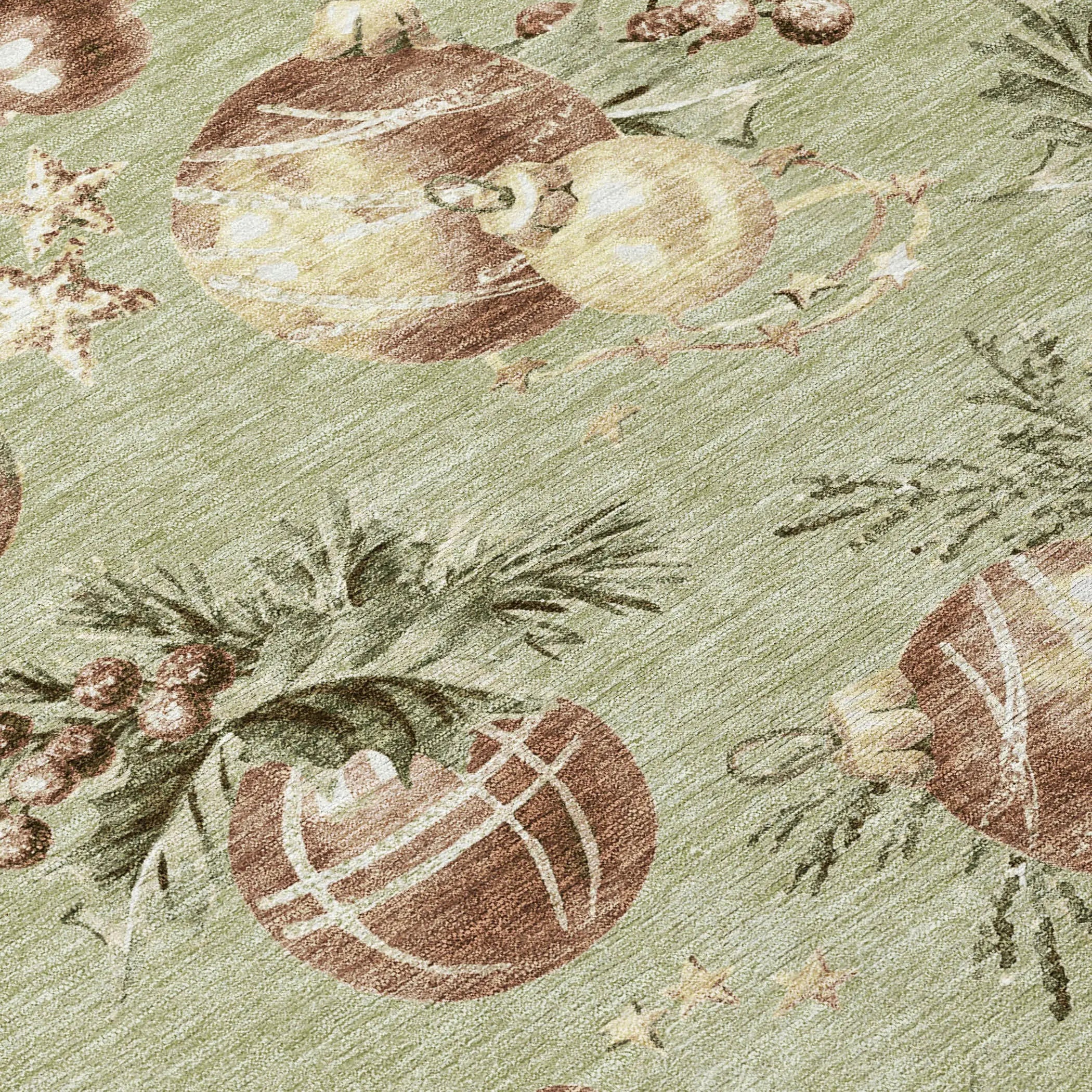 5' X 8' Artichoke Green Brown And Beige Stars Washable Indoor Outdoor Area Rug Homeroots Outdoor