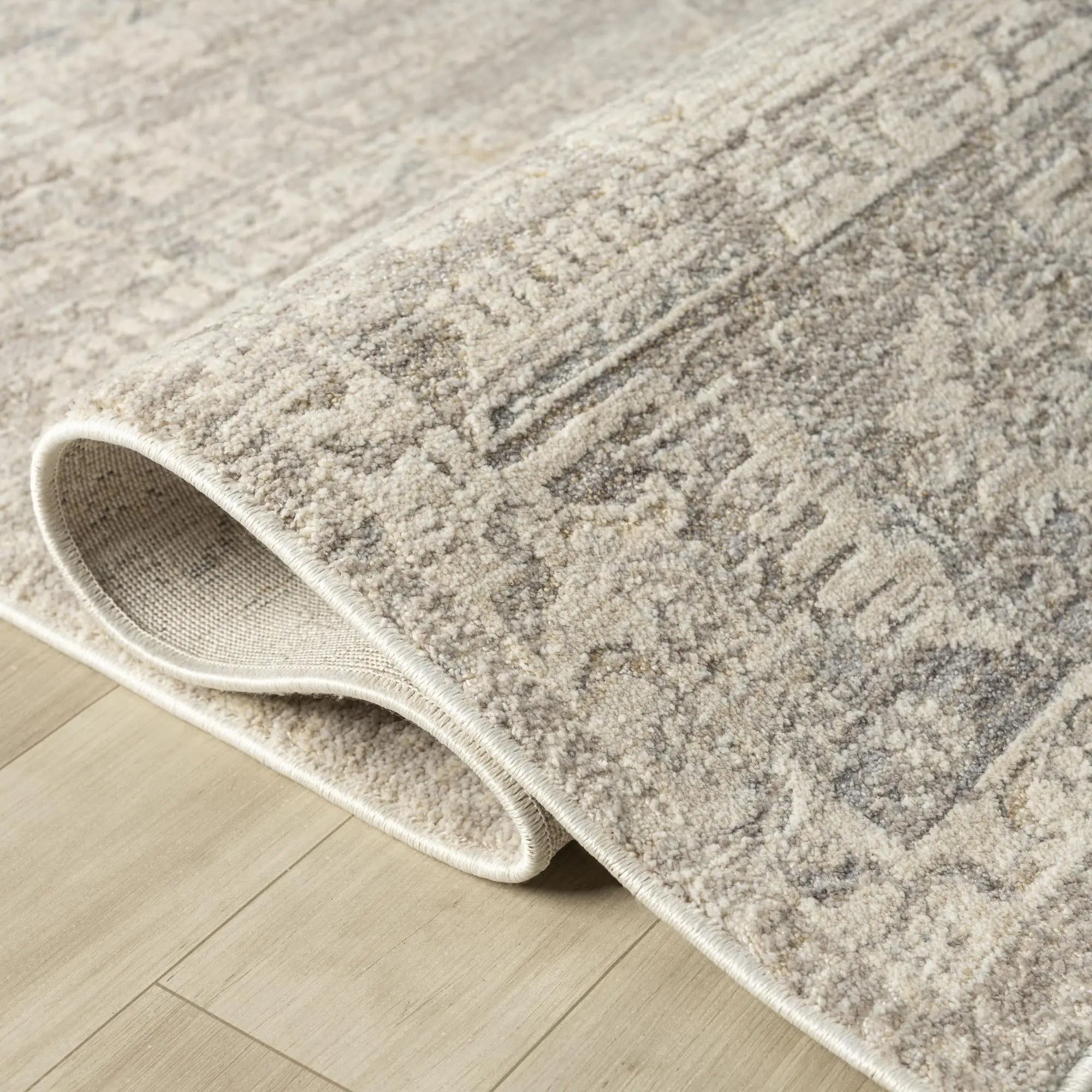 5' X 8' Beige And Blue Abstract Area Rug Homeroots Home Decor