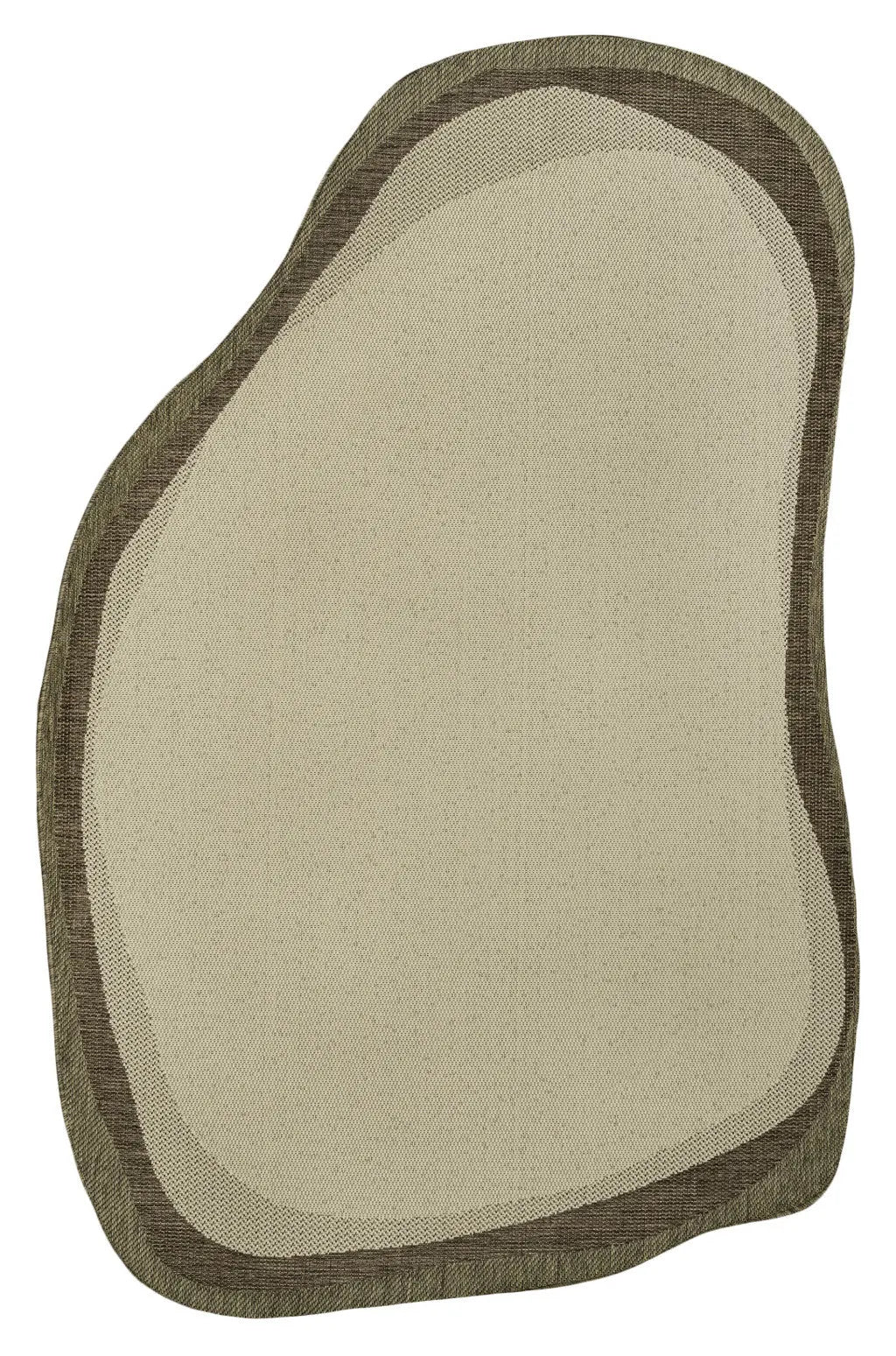 5' X 8' Beige And Brown Abstract Indoor Outdoor Area Rug Homeroots Outdoor