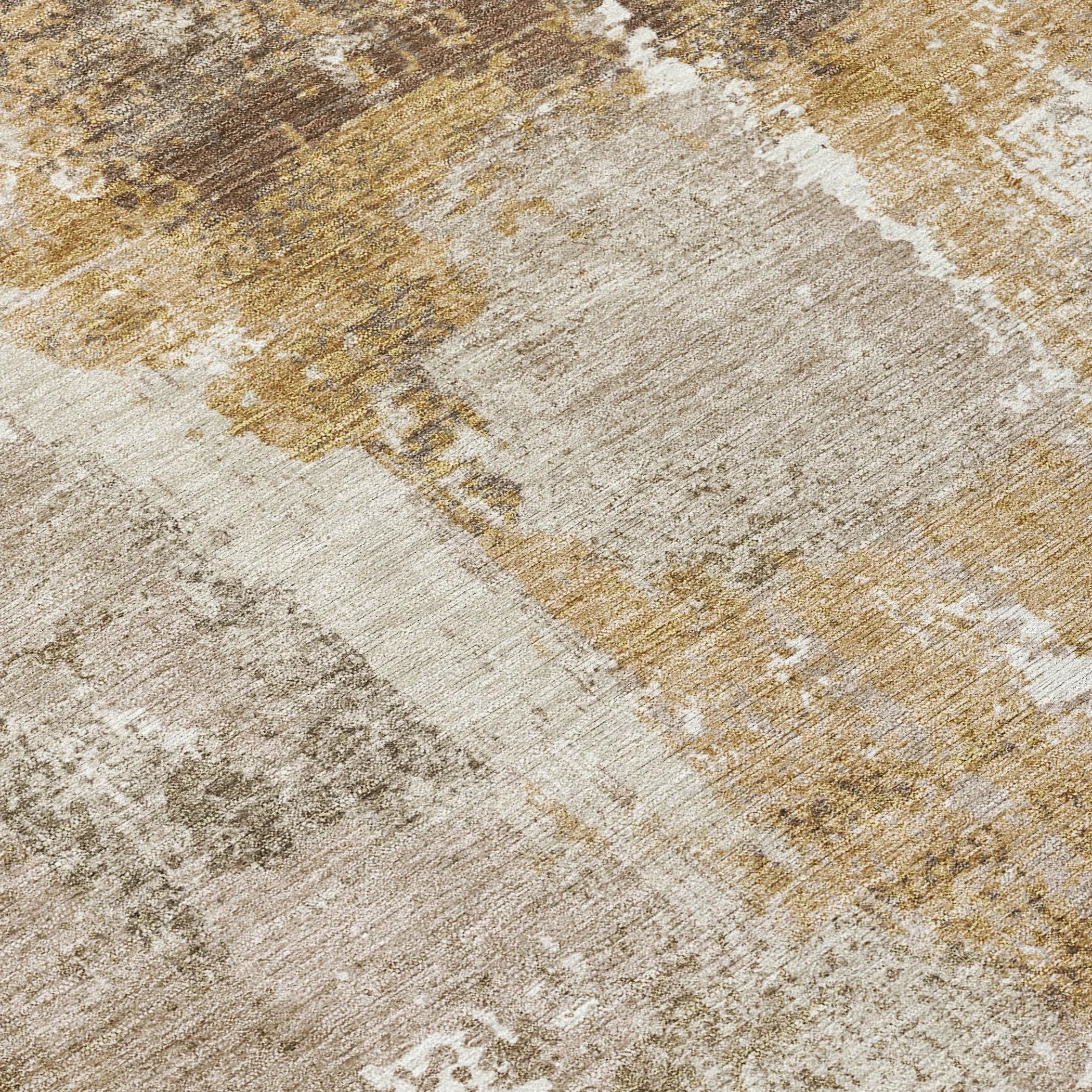 5' X 8' Beige And Brown Abstract Washable Indoor Outdoor Area Rug Homeroots Outdoor