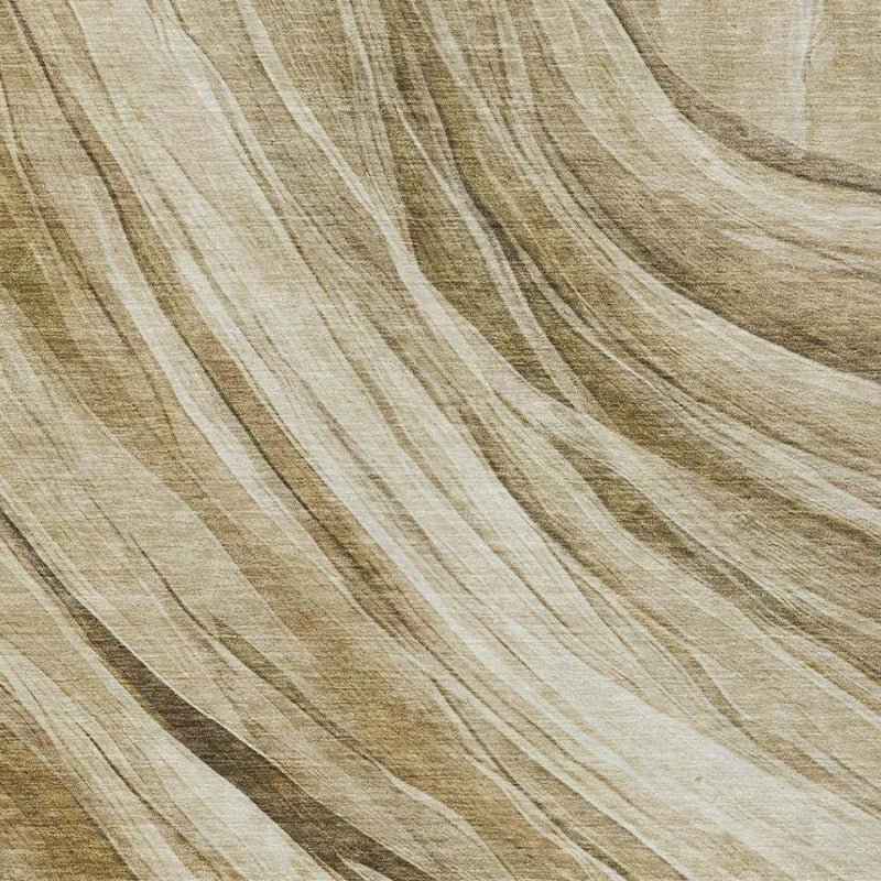 5' X 8' Beige And Brown Abstract Washable Indoor Outdoor Area Rug Homeroots Outdoor