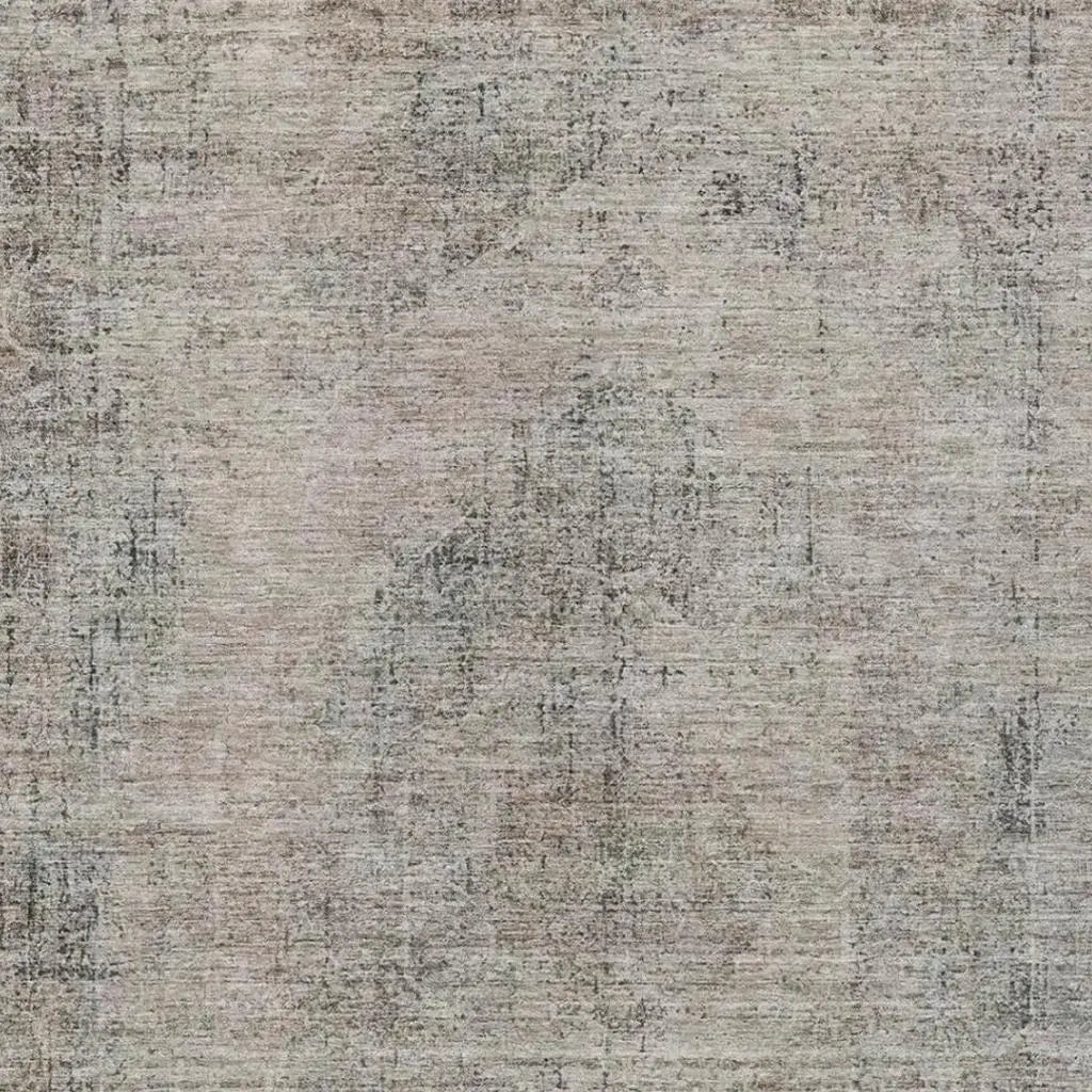 5' X 8' Beige And Brown Oriental Washable Indoor Outdoor Area Rug Homeroots Outdoor