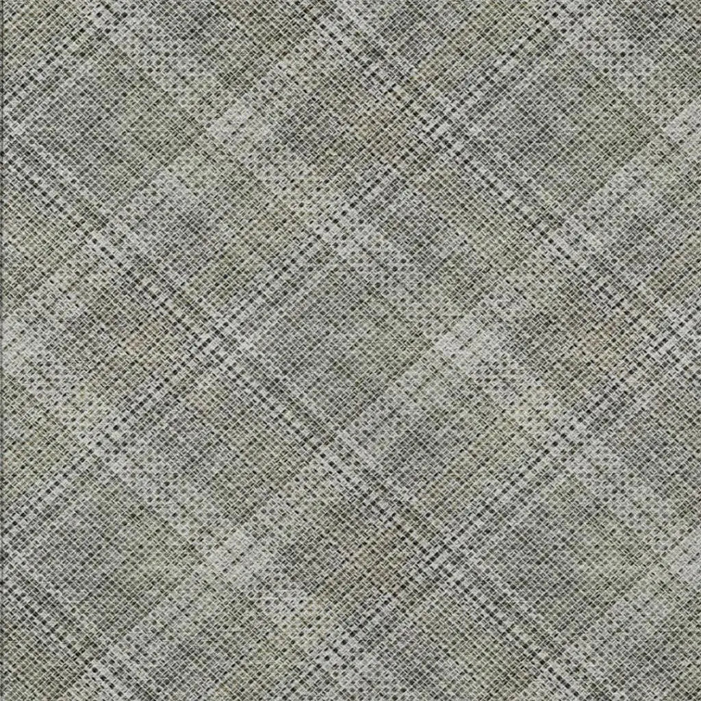 5' X 8' Beige And Brown Plaid Washable Indoor Outdoor Area Rug Homeroots Outdoor