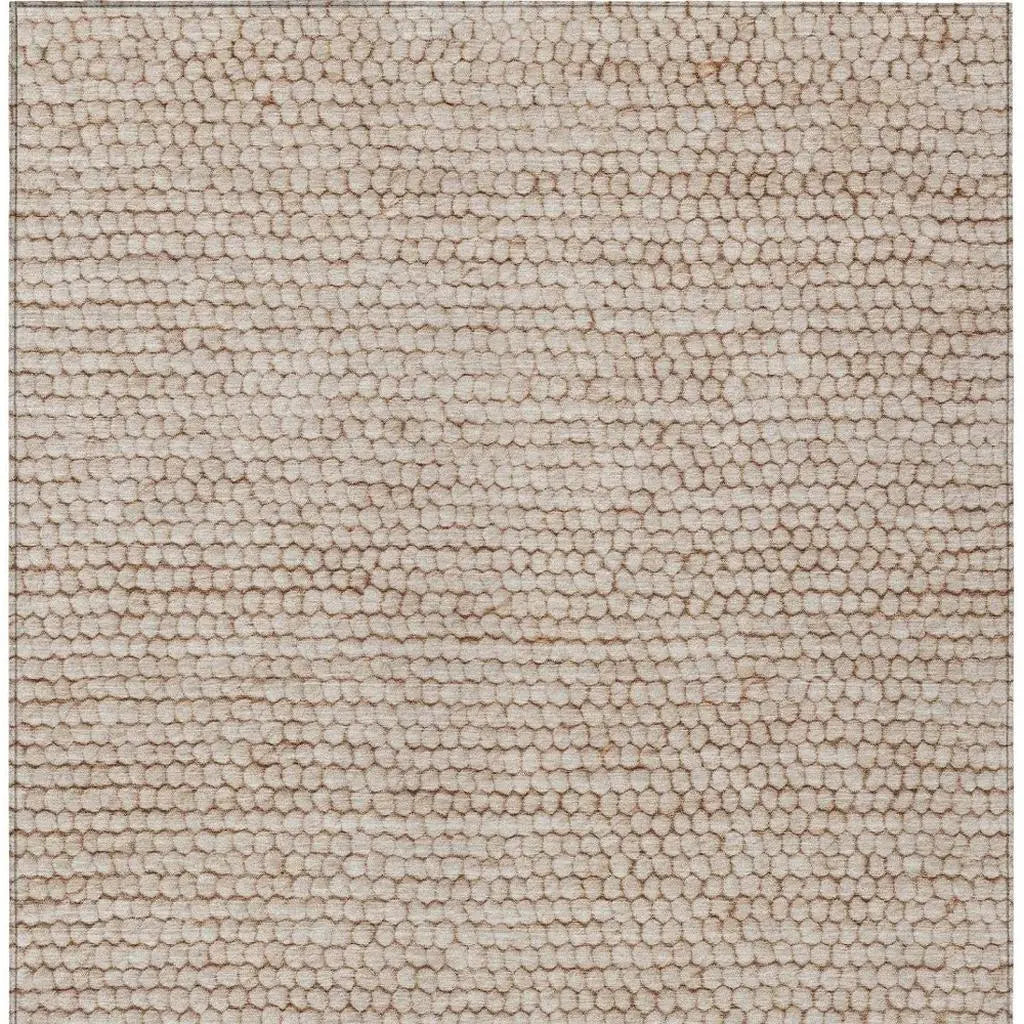 5' X 8' Beige And Brown Striped Washable Indoor Outdoor Area Rug Homeroots Outdoor