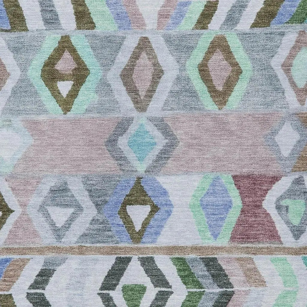 5' X 8' Beige And Brown Tribal Washable Indoor Outdoor Area Rug Homeroots Outdoor