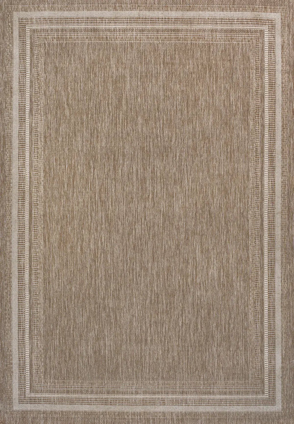 5' X 8' Beige And Cream Indoor Outdoor Area Rug Homeroots Outdoor