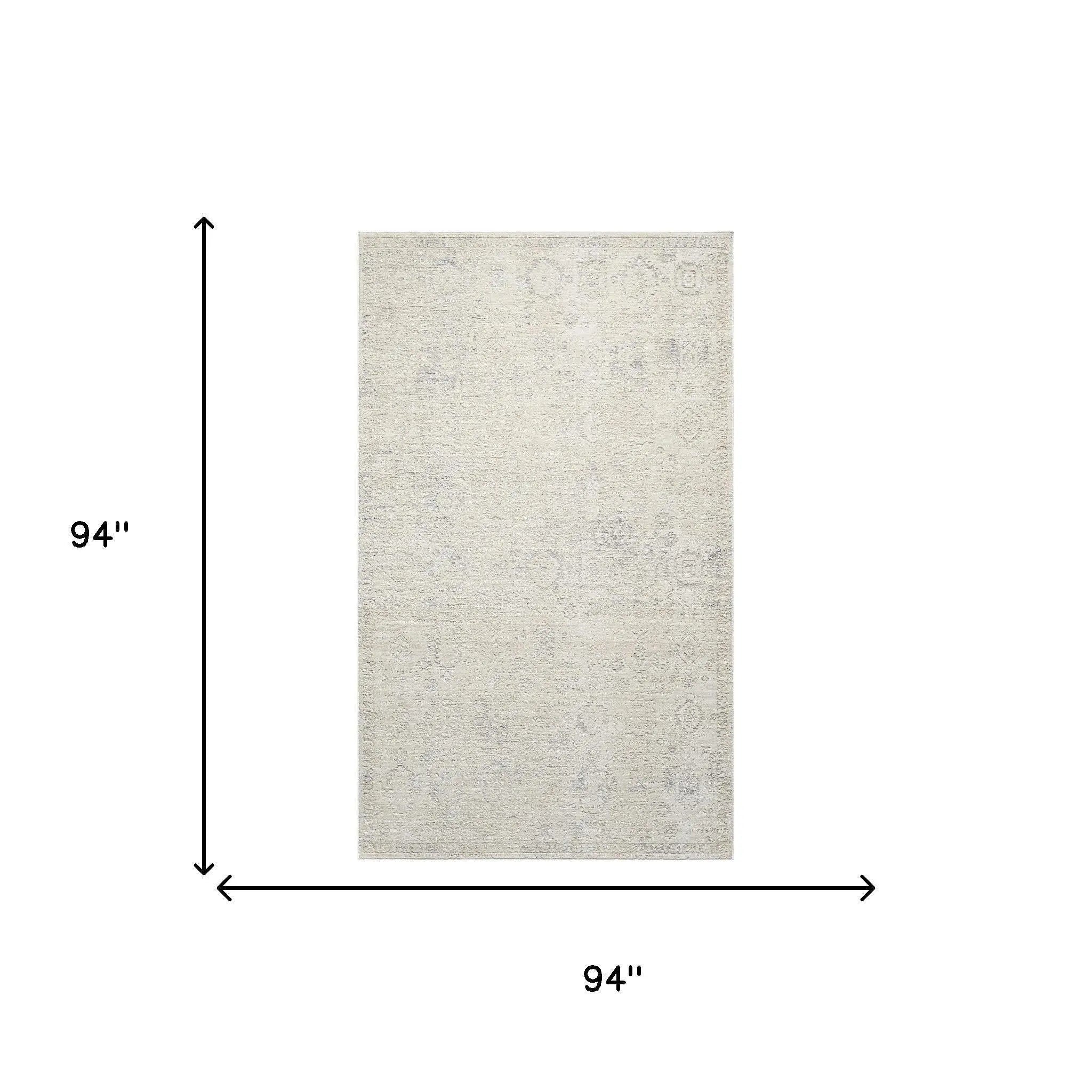 5' X 8' Beige And Gray Abstract Area Rug Homeroots Home Decor