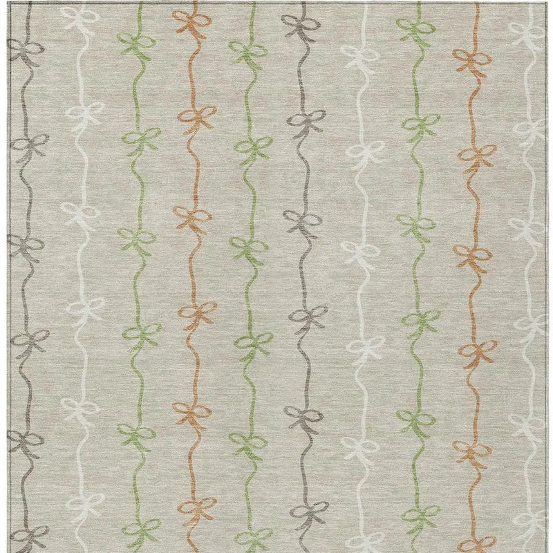 5' X 8' Beige And Gray Southwestern Washable Indoor Outdoor Area Rug Homeroots Outdoor