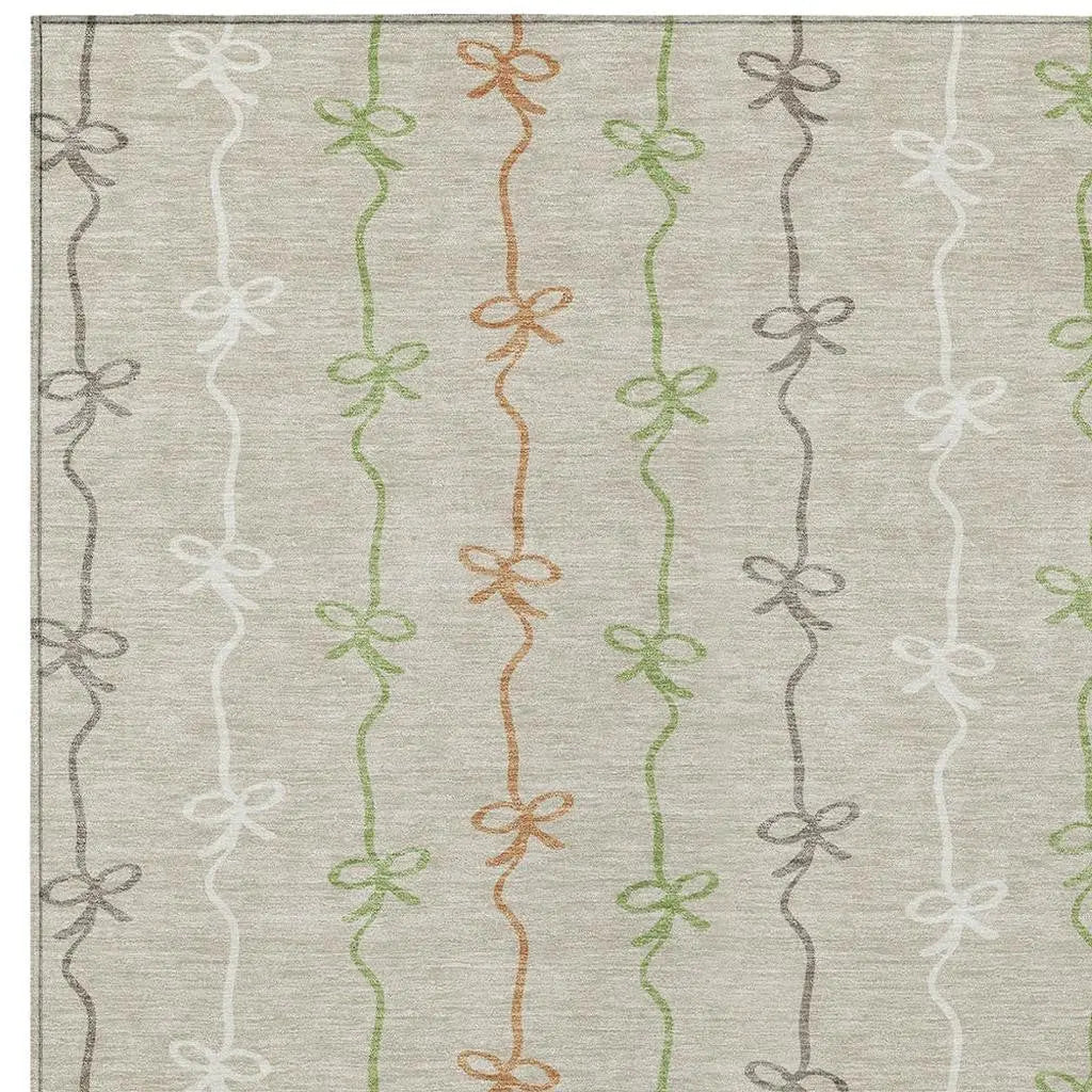 5' X 8' Beige And Gray Southwestern Washable Indoor Outdoor Area Rug Homeroots Outdoor