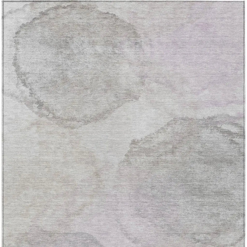 5' X 8' Beige And Ivory Abstract Washable Indoor Outdoor Area Rug Homeroots Outdoor