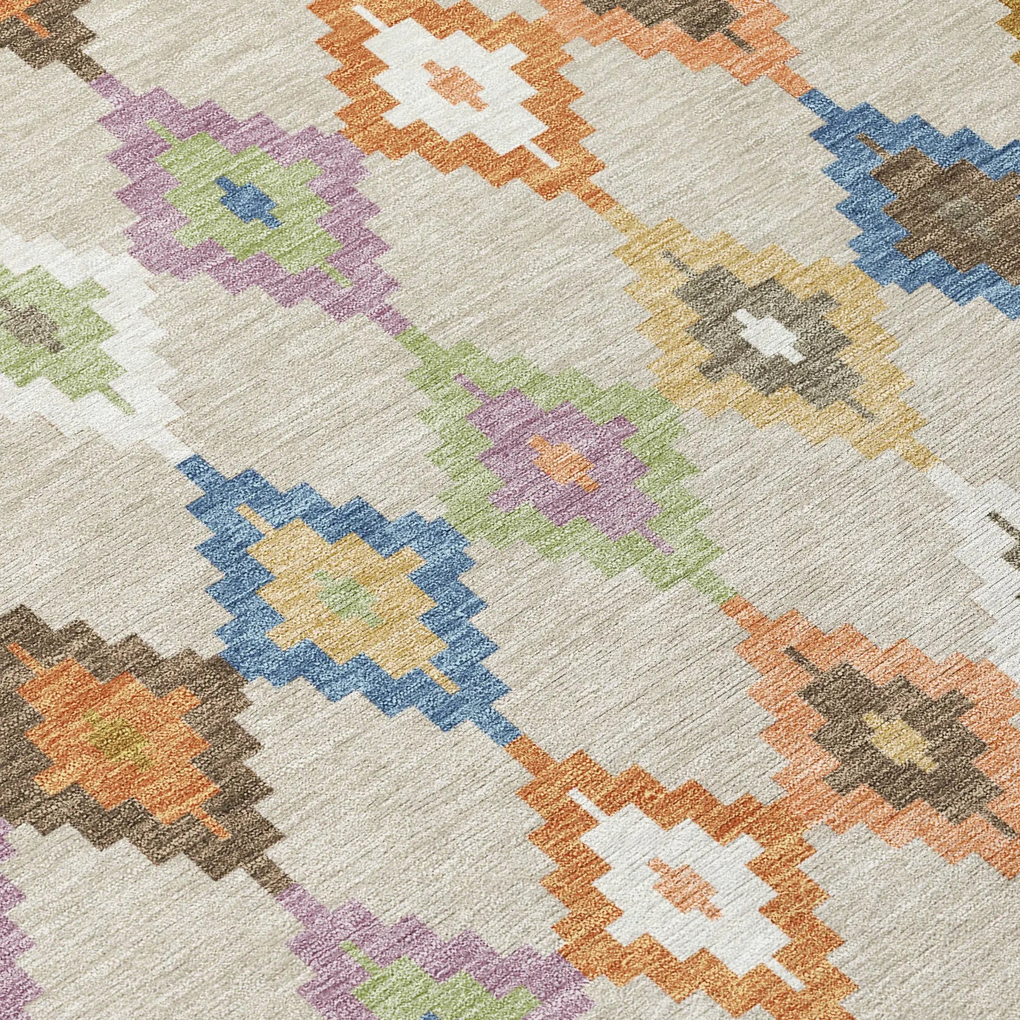 5' X 8' Beige And Ivory Aztec Washable Indoor Outdoor Area Rug Homeroots Outdoor