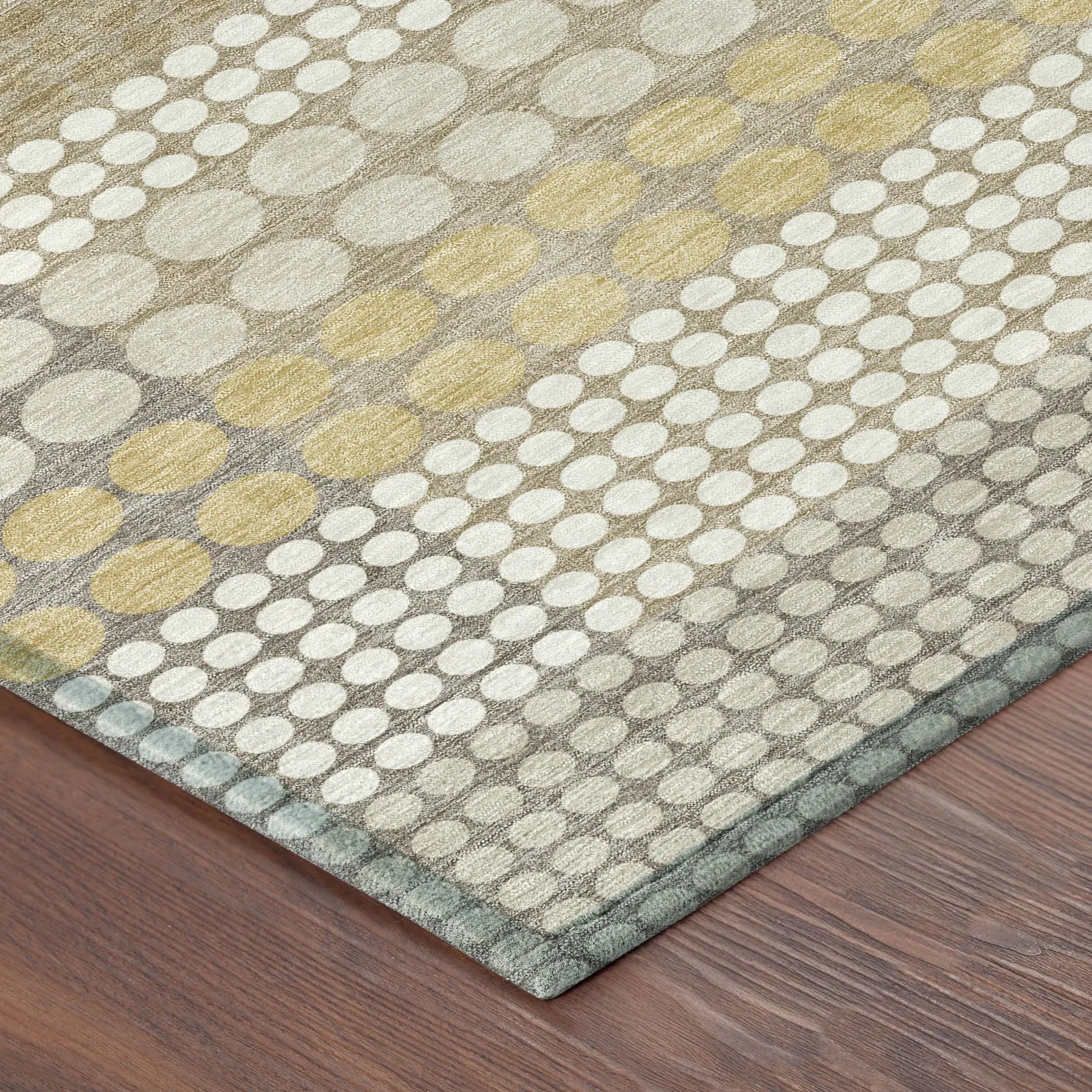 5' X 8' Beige And Ivory Geometric Washable Indoor Outdoor Area Rug Homeroots Outdoor