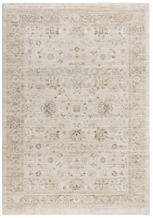 5' X 8' Beige And Natural Oriental Area Rug Homeroots Home Decor
