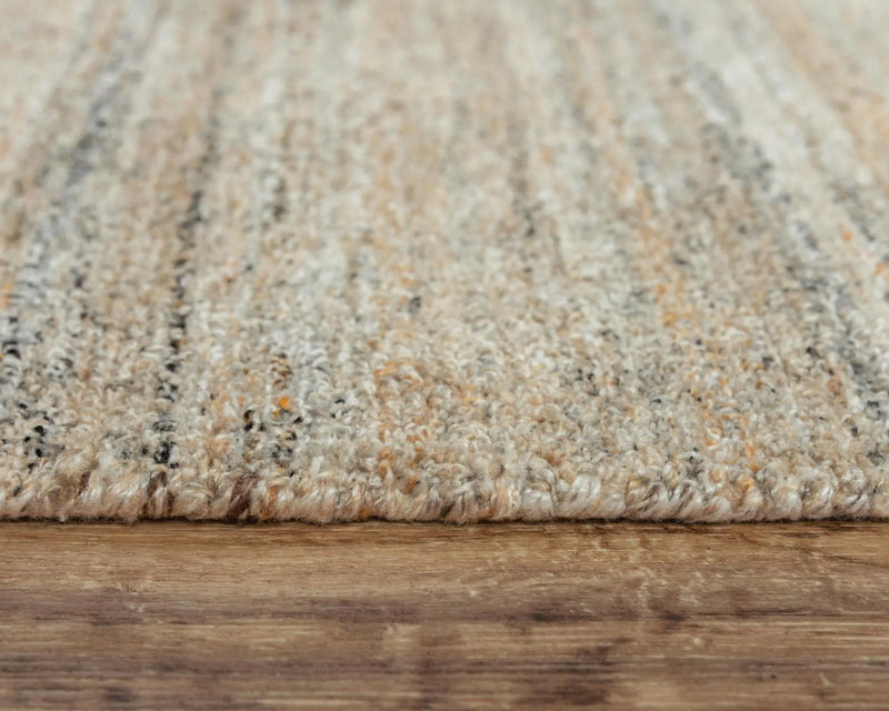 5' X 8' Beige Brown Black Ivory And Light Gray Striped Hand Tufted Area Rug Homeroots Home Decor