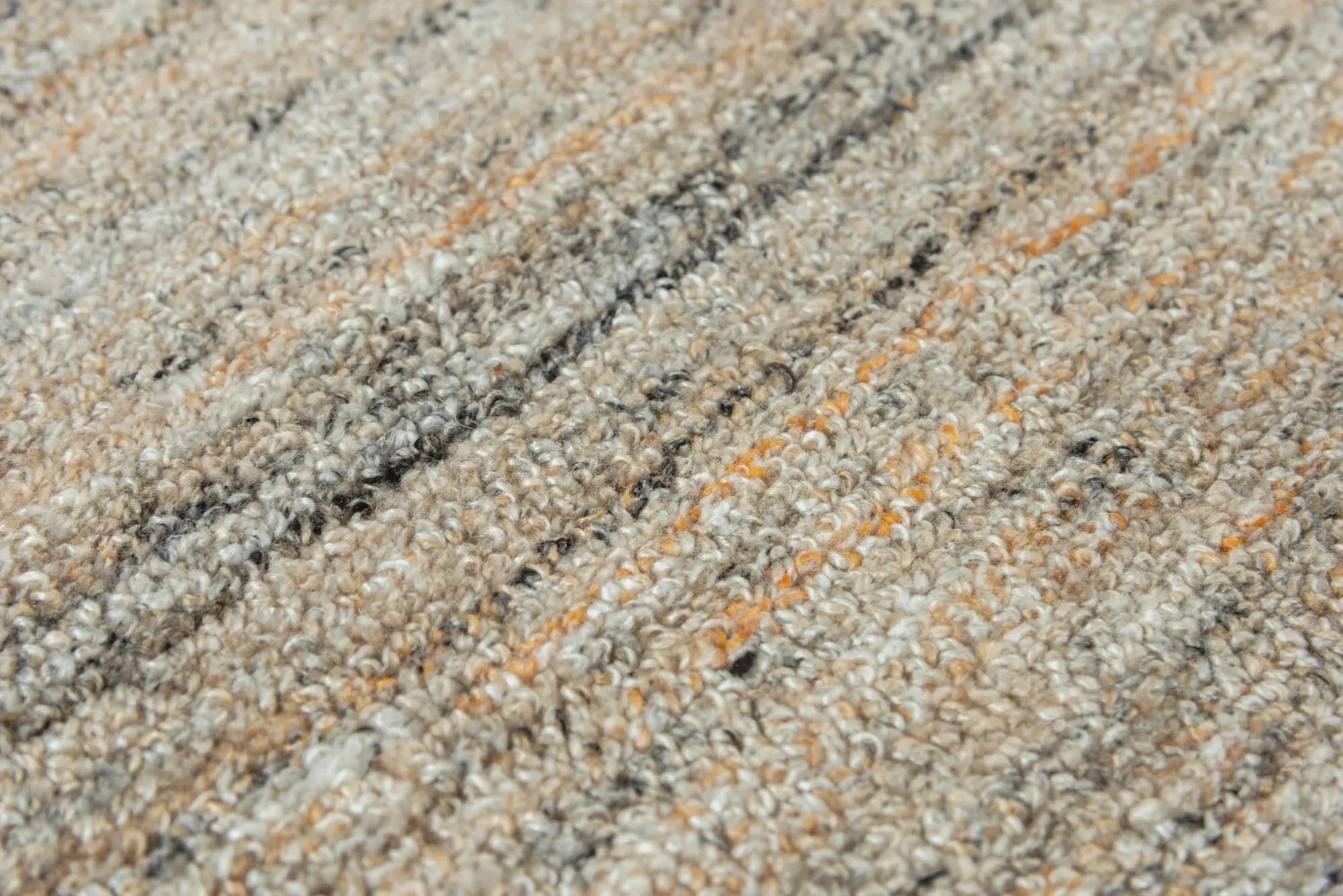 5' X 8' Beige Brown Black Ivory And Light Gray Striped Hand Tufted Area Rug Homeroots Home Decor