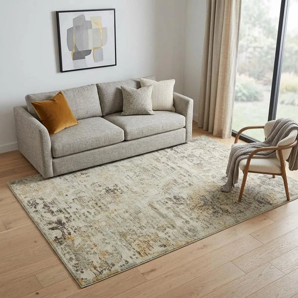 5' X 8' Beige Copper And Brown New Zealand Lambs Wool Abstract Hand Carved Handmade Area Rug Homeroots Home Decor