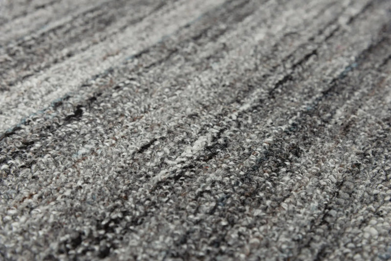 5' X 8' Beige Gray And Charcoal Striped Hand Tufted Area Rug Homeroots Home Decor