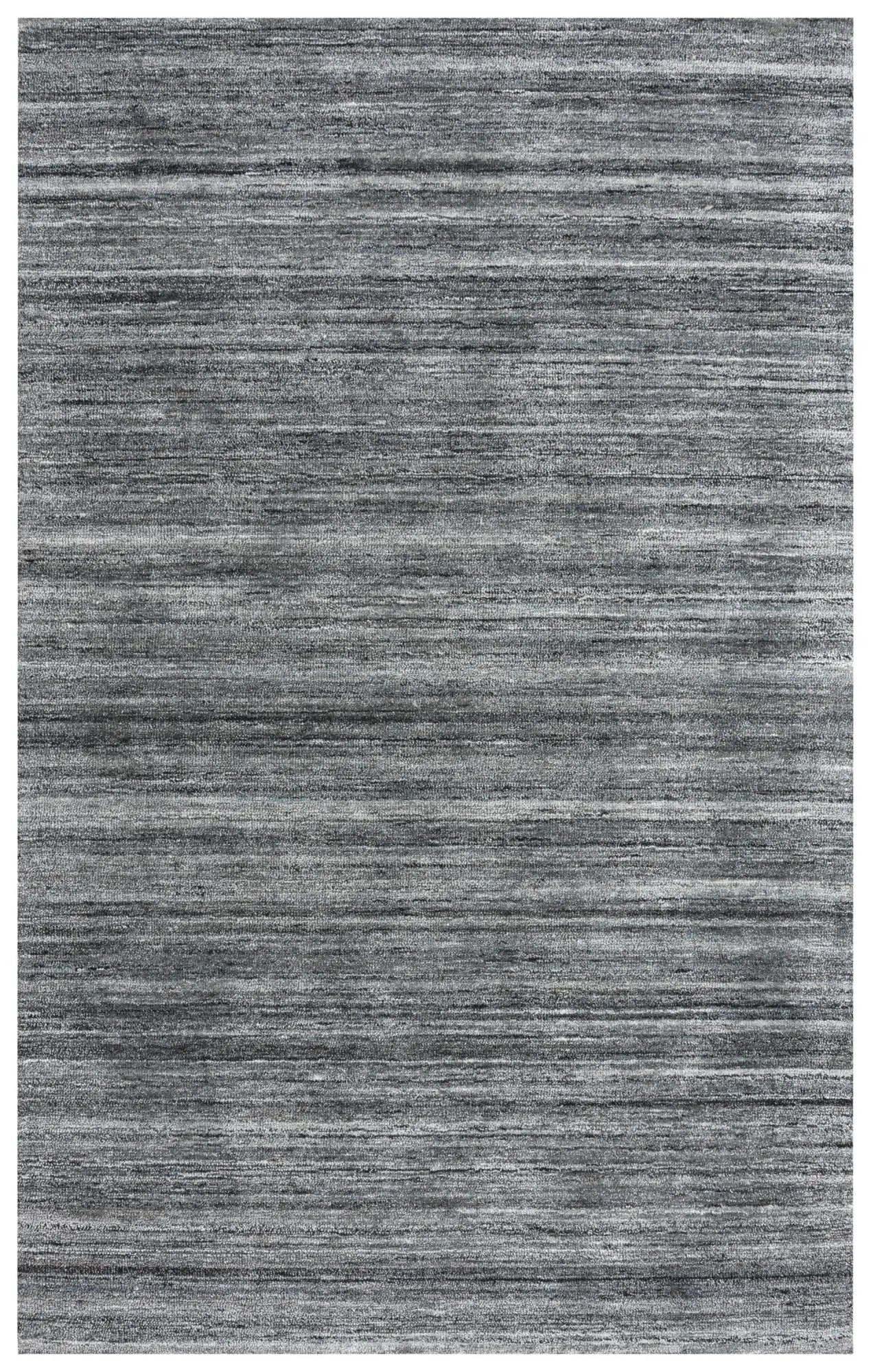 5' X 8' Beige Gray And Charcoal Striped Hand Tufted Area Rug Homeroots Home Decor