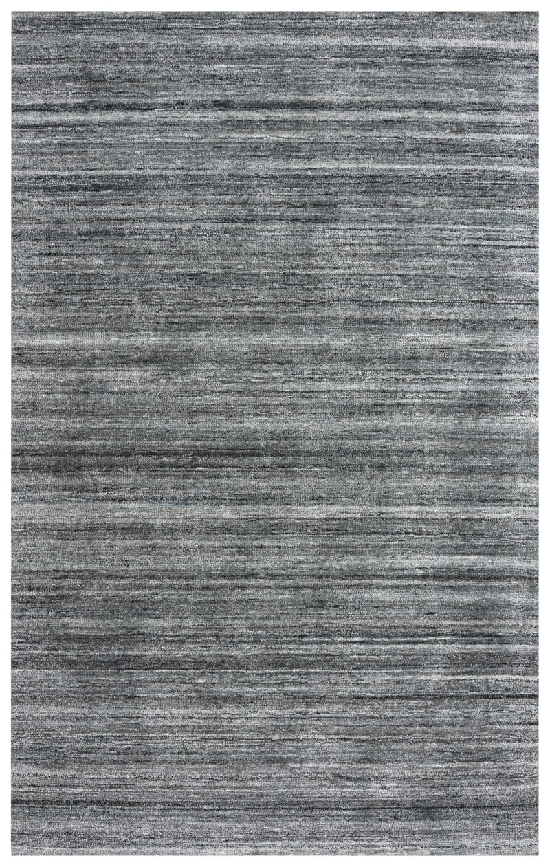 5' X 8' Beige Gray And Charcoal Striped Hand Tufted Area Rug Homeroots Home Decor