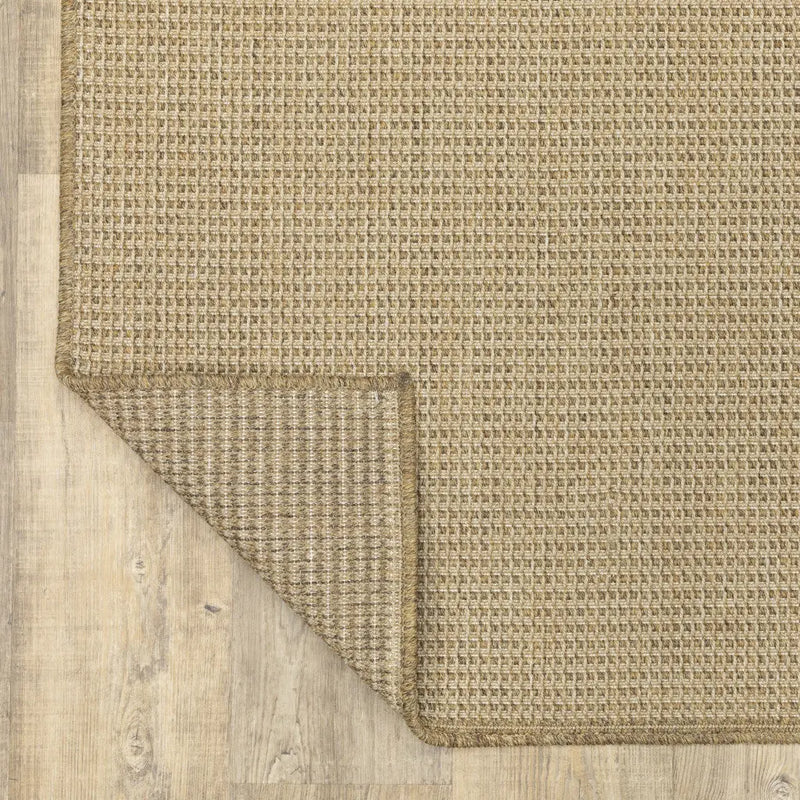 5' X 8' Beige Stain Resistant Indoor Outdoor Area Rug Homeroots Outdoor