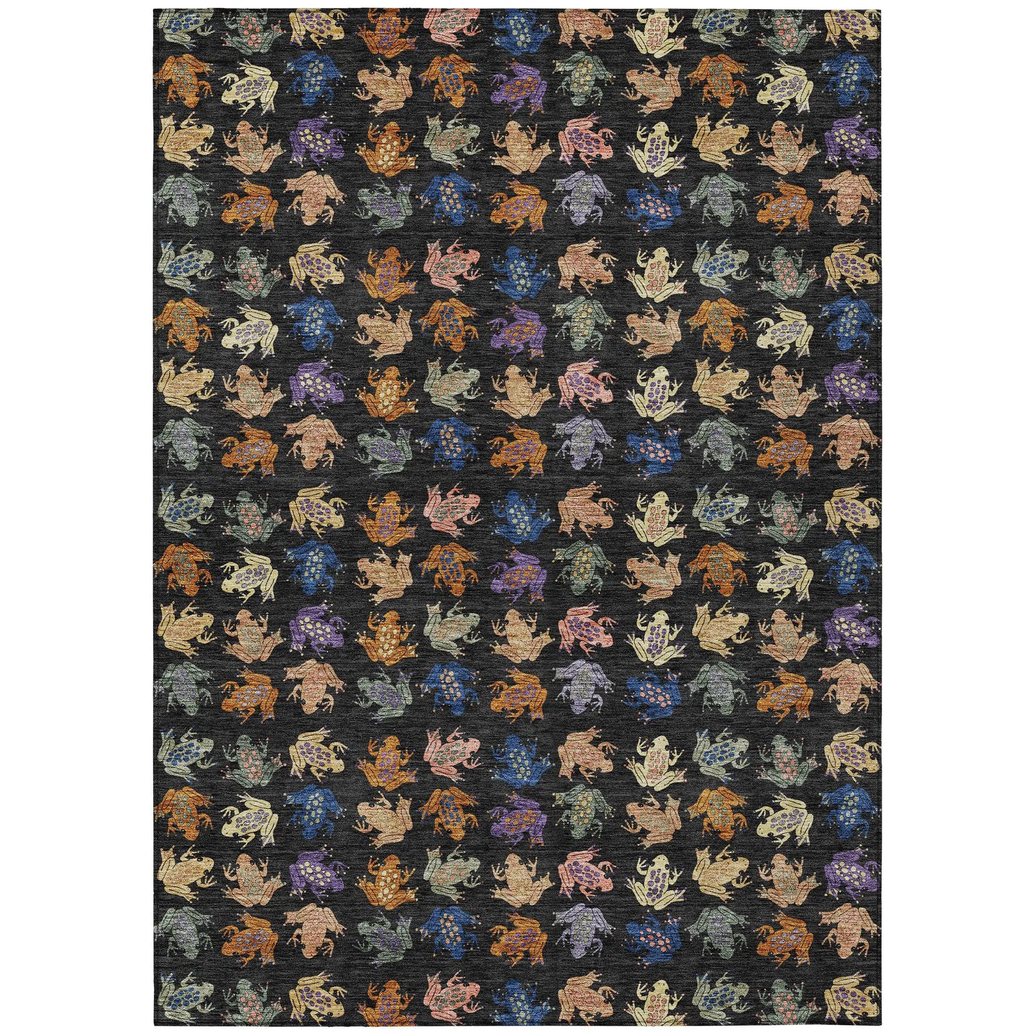 5' X 8' Black And Graphite Geometric Washable Indoor Outdoor Area Rug Homeroots Outdoor
