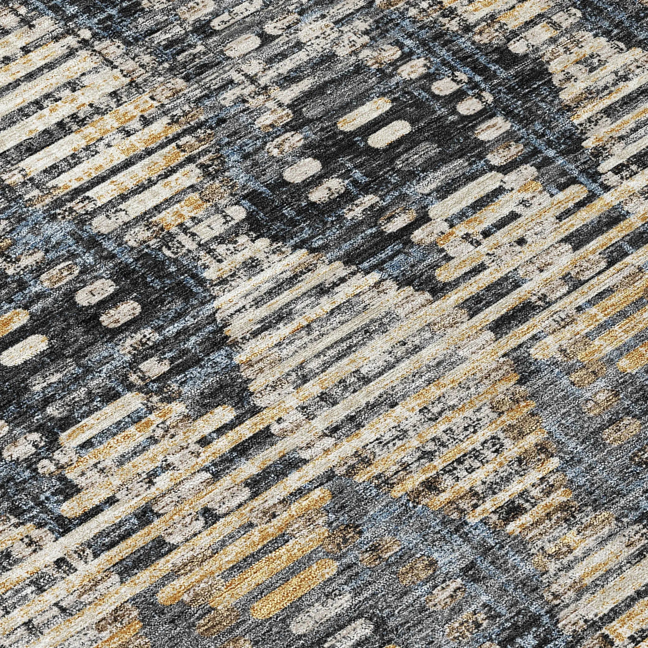 5' X 8' Black And Gray Floral Medallion Washable Indoor Outdoor Area Rug Homeroots Outdoor