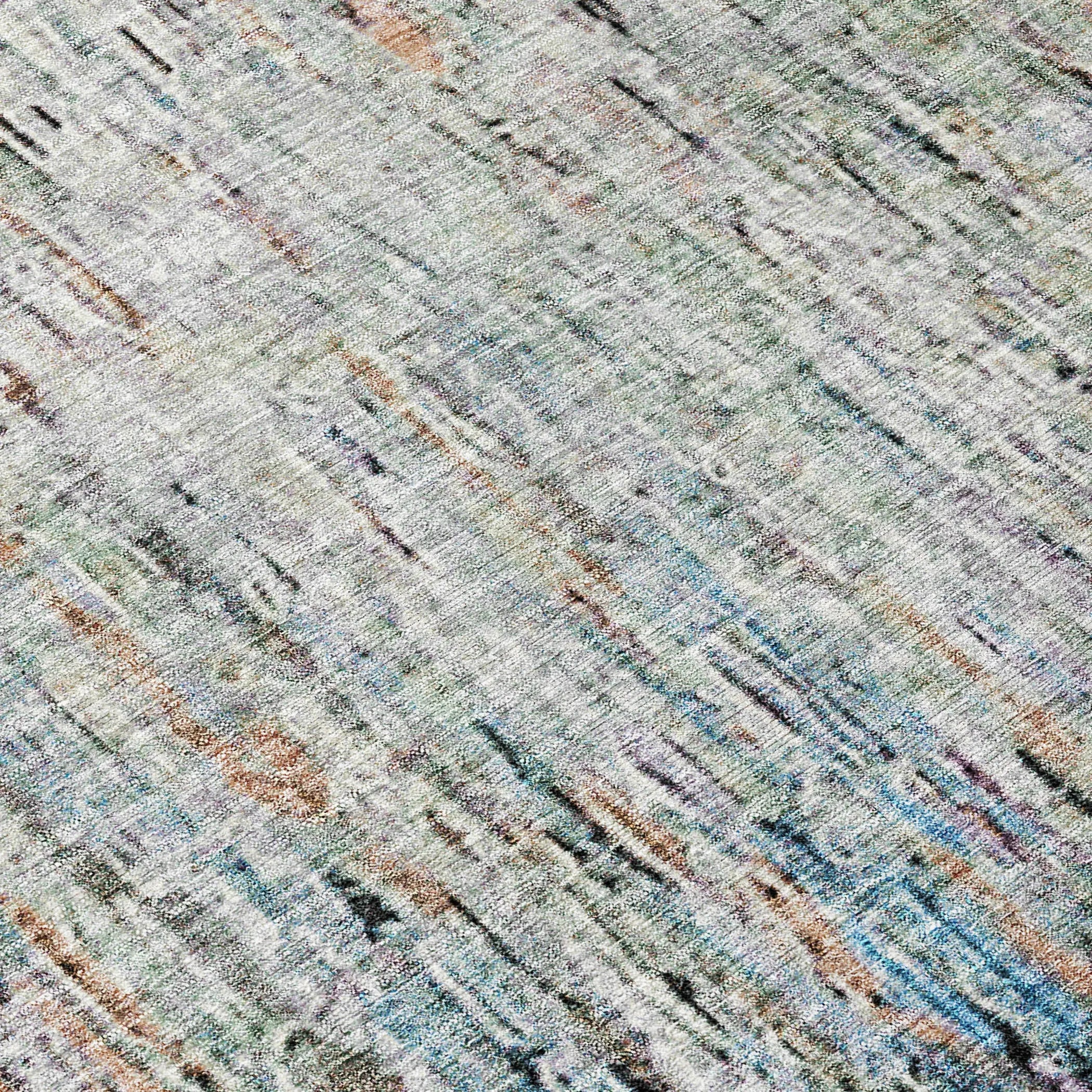 5' X 8' Black And Gray Striped Washable Indoor Outdoor Area Rug Homeroots Outdoor