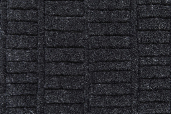 5' X 8' Black And Gray Wool Hand Knotted Area Rug Homeroots Home Decor