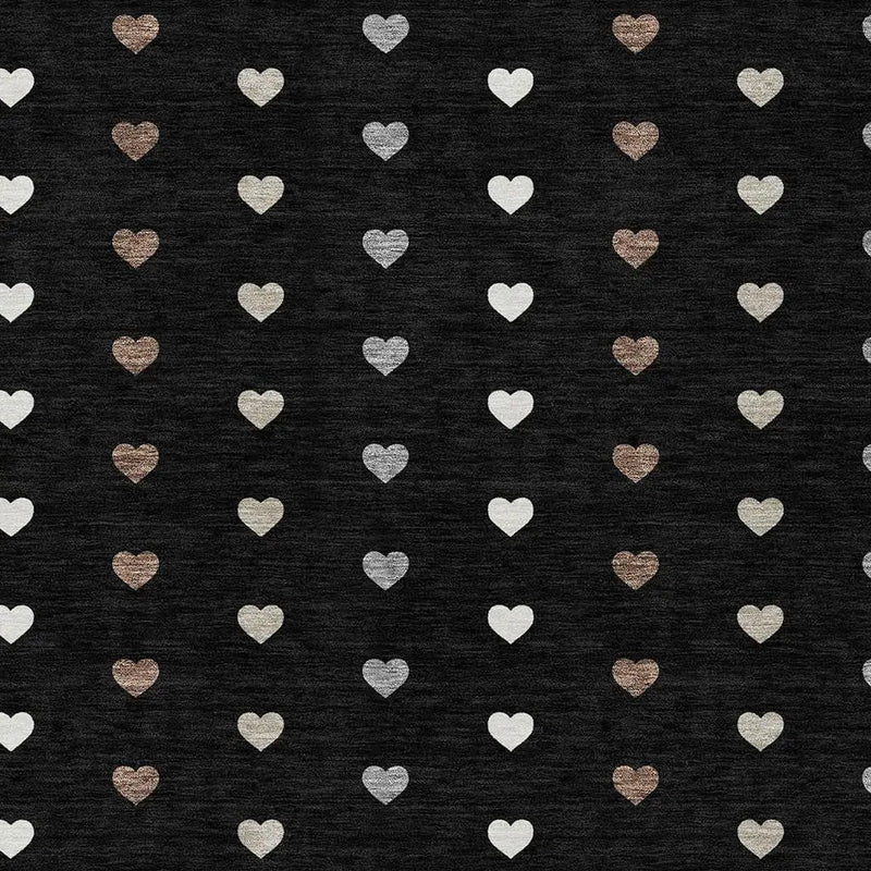 5' X 8' Black And Ivory Geometric Washable Indoor Outdoor Area Rug Homeroots Outdoor
