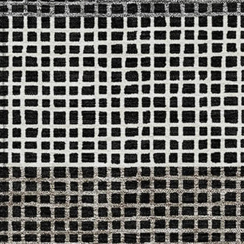 5' X 8' Black And Ivory Striped Washable Indoor Outdoor Area Rug Homeroots Outdoor