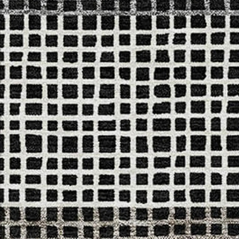 5' X 8' Black And Ivory Striped Washable Indoor Outdoor Area Rug Homeroots Outdoor