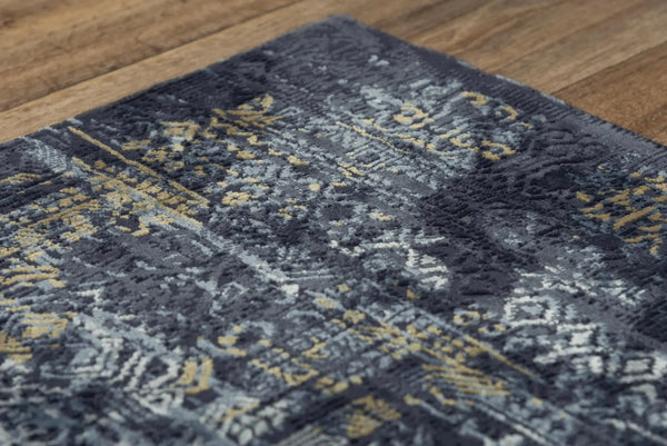 5' X 8' Black Gray Beige And Ivory Abstract Area Rug Homeroots Home Decor