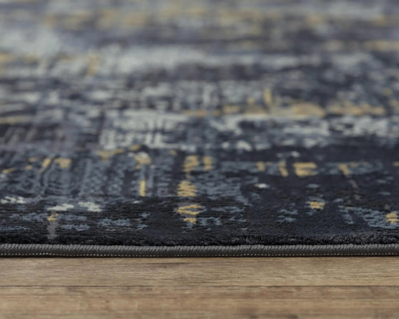 5' X 8' Black Gray Beige And Ivory Abstract Area Rug Homeroots Home Decor