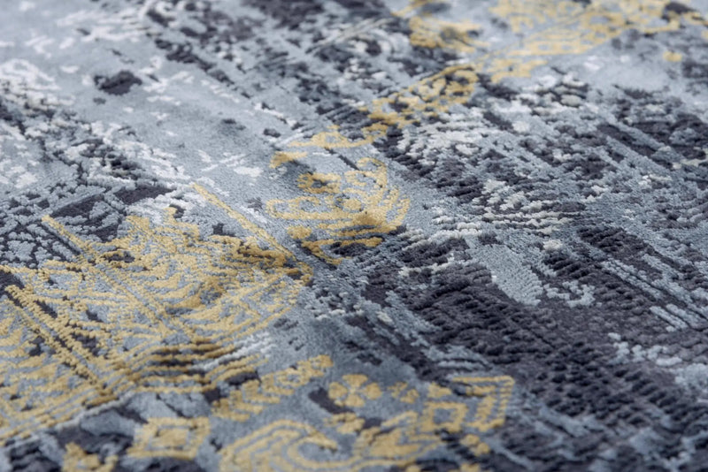 5' X 8' Black Gray Beige And Ivory Abstract Area Rug Homeroots Home Decor