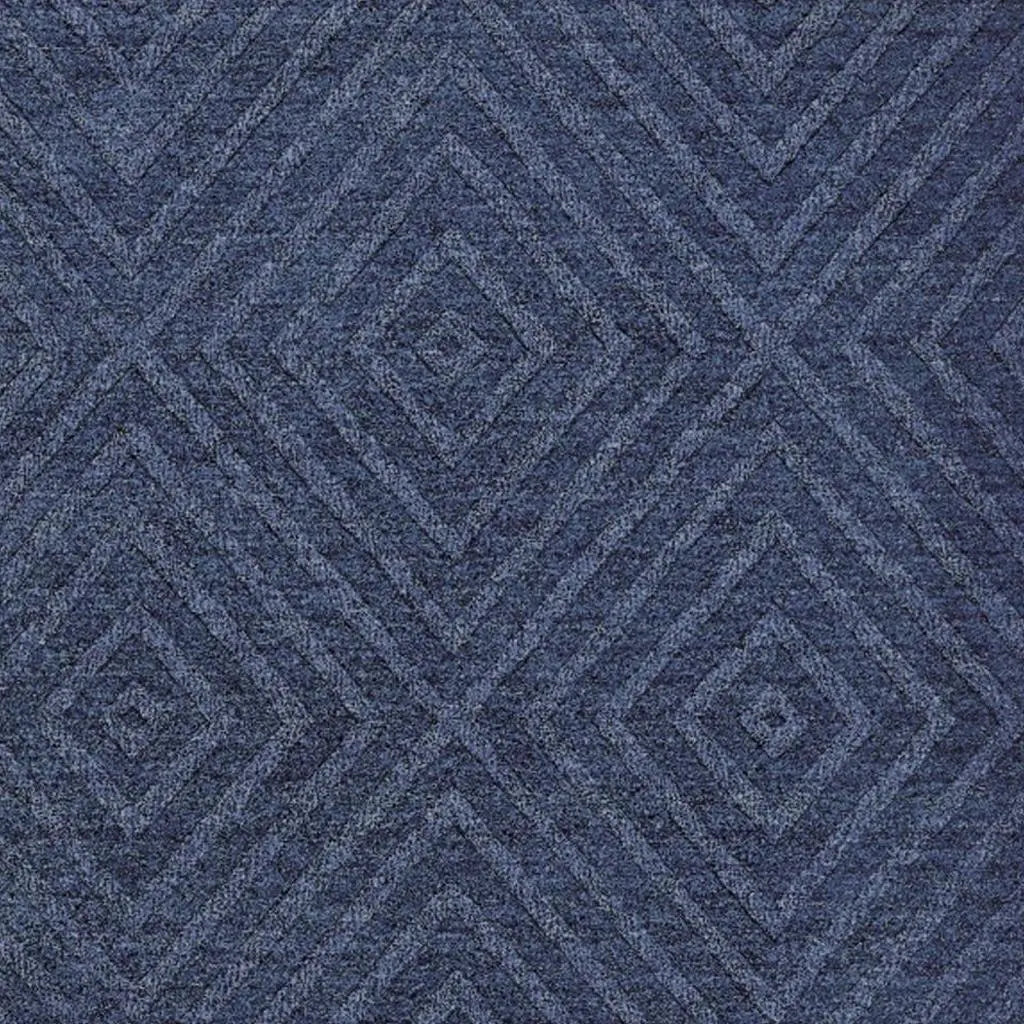 5' X 8' Blue And Gray Geometric Hand Tufted Area Rug Homeroots Home Decor