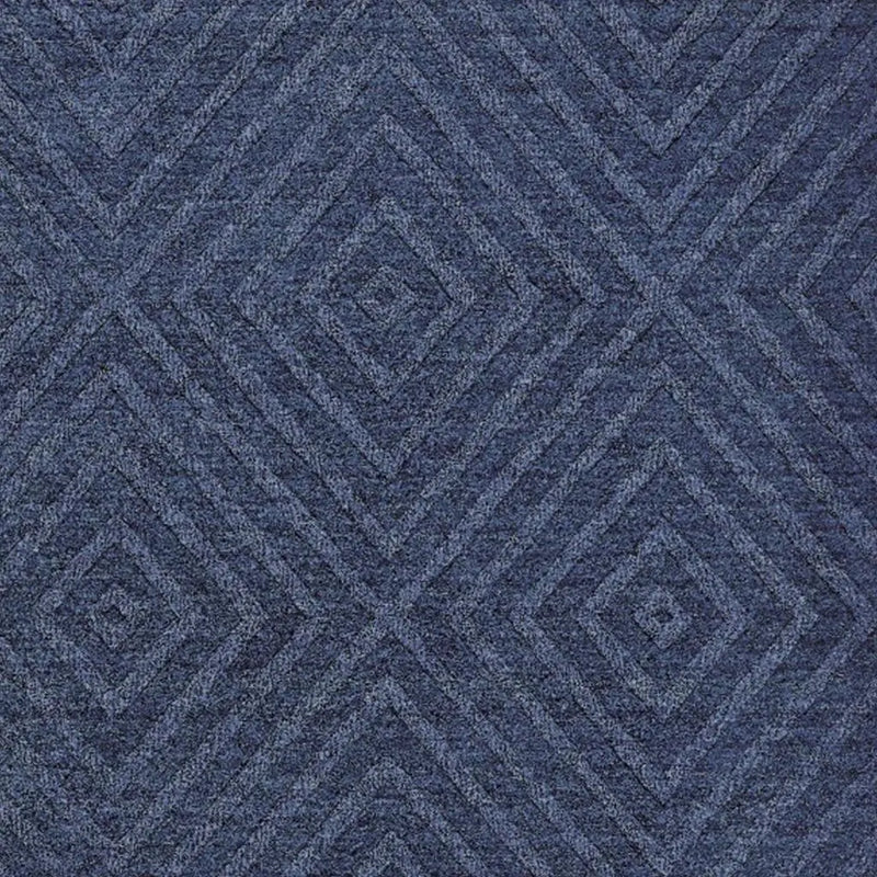 5' X 8' Blue And Gray Geometric Hand Tufted Area Rug Homeroots Home Decor
