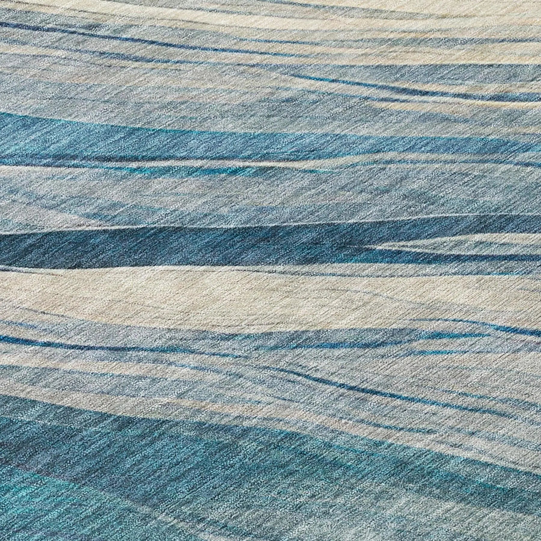 5' X 8' Blue And Silver Abstract Washable Indoor Outdoor Area Rug Homeroots Outdoor