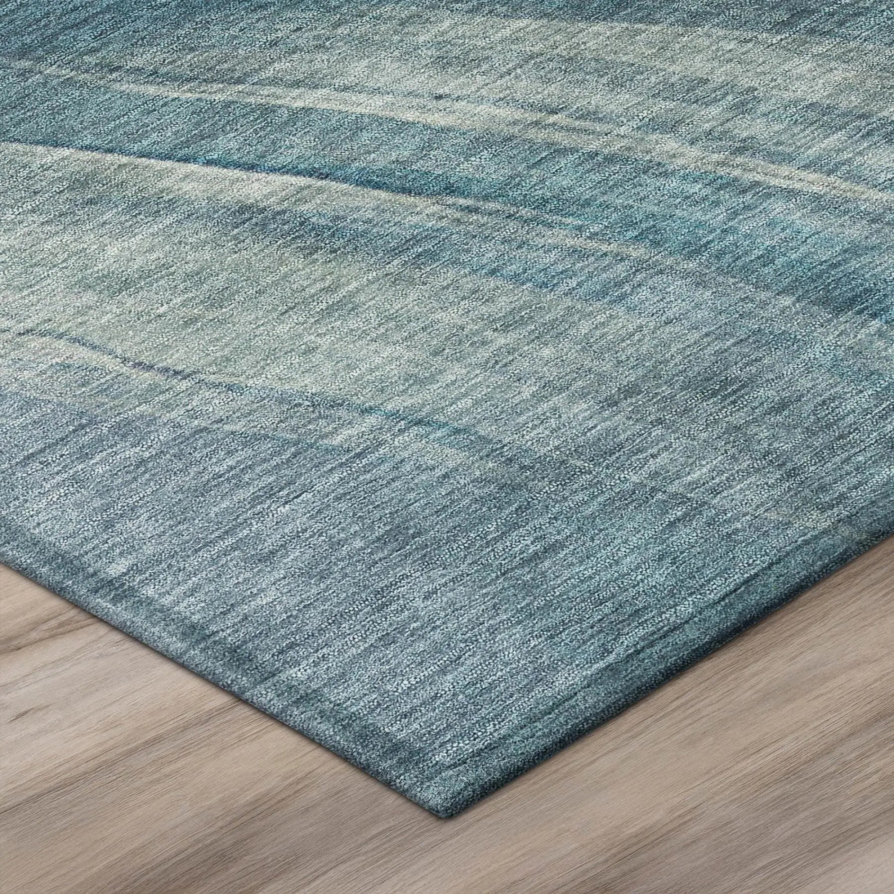 5' X 8' Blue And Silver Abstract Washable Indoor Outdoor Area Rug Homeroots Outdoor