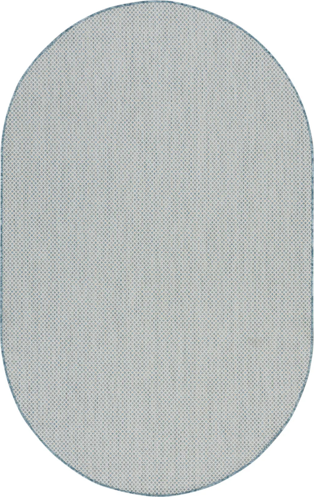 5' X 8' Blue Geometric Power Loom Area Rug Homeroots Outdoor