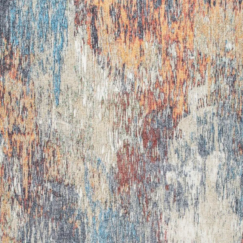 5' X 8' Blue and Beige Abstract Area Rug Homeroots Home Decor