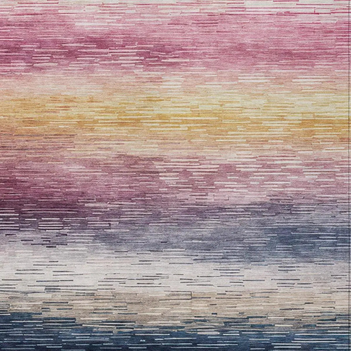 5' X 8' Blush And Pink Striped Washable Indoor Outdoor Area Rug Homeroots Outdoor