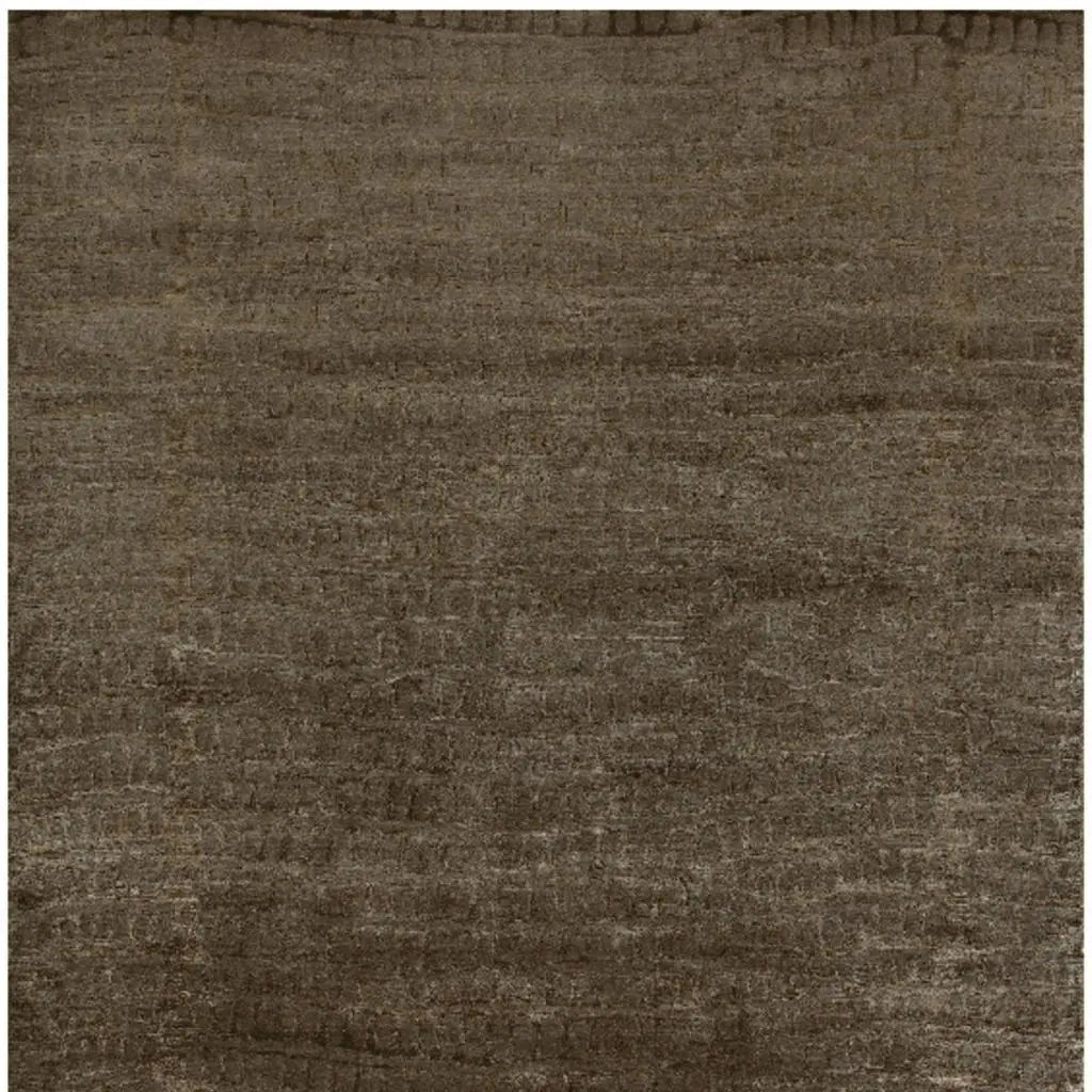 5' X 8' Brown And Black Abstract Hand Knotted Area Rug Homeroots Home Decor